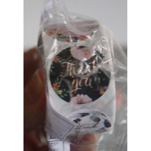 500 Pcs 1 inch Assorted Floral Thank You Stickers Round Sealing  & Shipping NIP - Picture 7 of 8